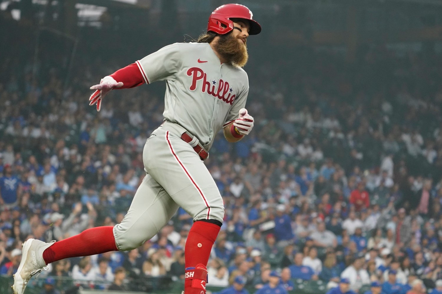 Philadelphia Phillies on X: Brandon Marsh got so much air he is