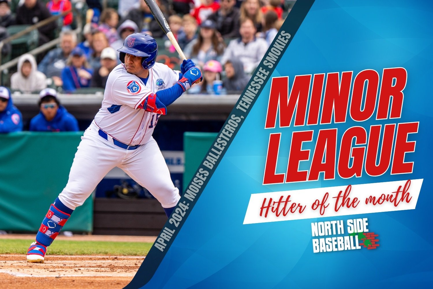 Cubs Minor League Hitter of the Month April 2024 Minor Leagues