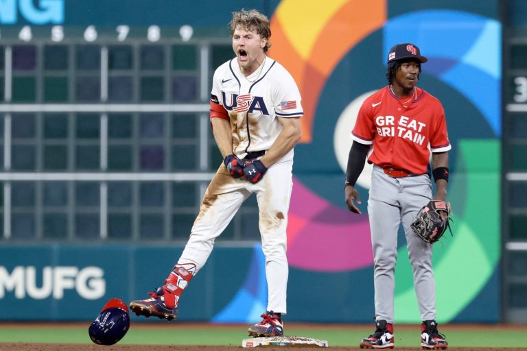 Schwarber's Blast Sparks USA To A Win Over Great Britain